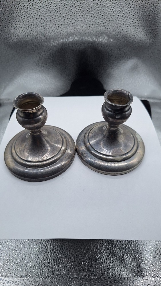 Sterling Silver Scrap Candle Holder Weighted