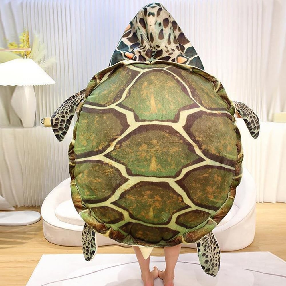 Wearable Turtle Shell Pillows Tortoise Plush Pillow Creative Turtle Shell Stu...
