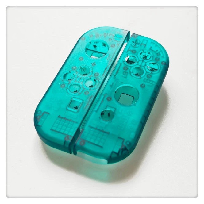 Nintendo Switch Joy Con Prototype OEM Evaluation Shell Replacement - Clear Green