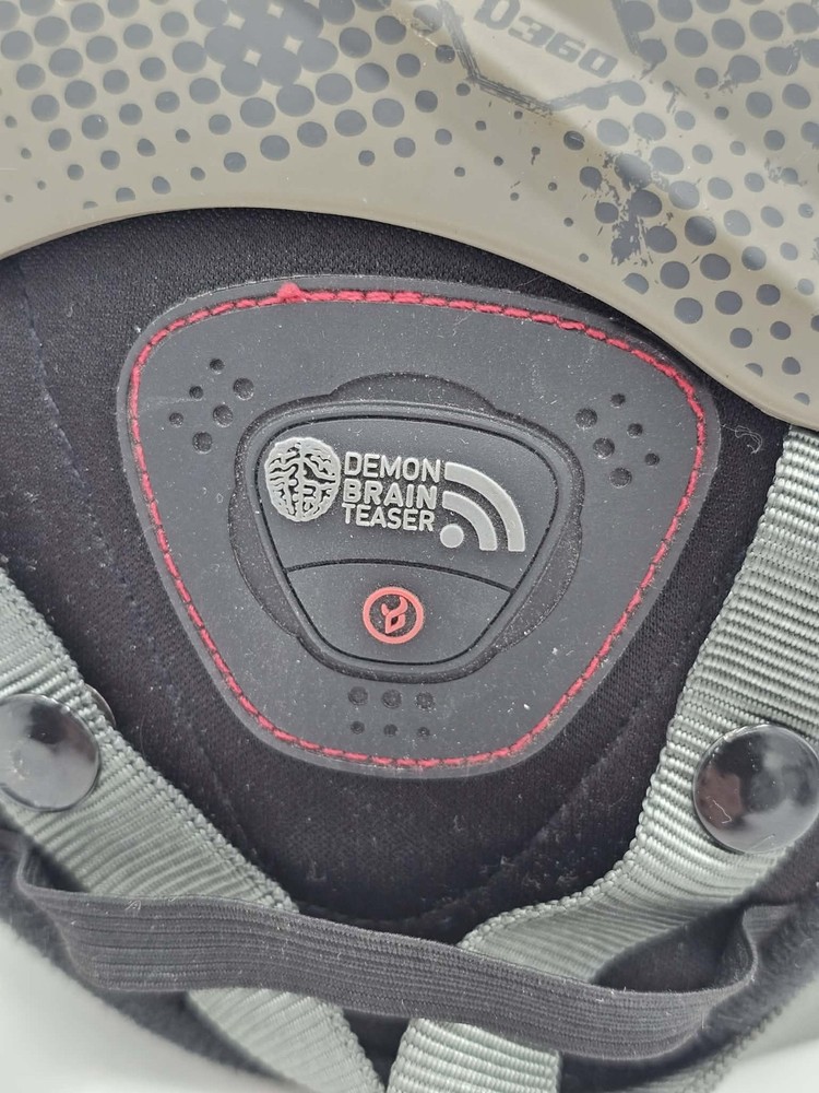 Demon Snowboard Helmet With Demon Brain Teaser Audio Medium