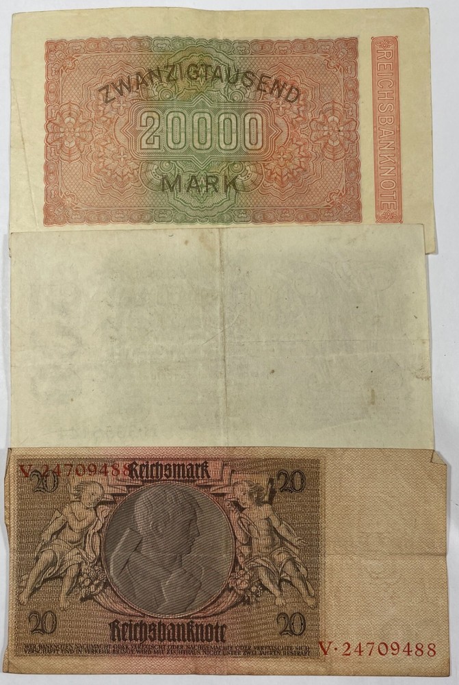 Germany 7 Diff. old notes mixed grades (#763)