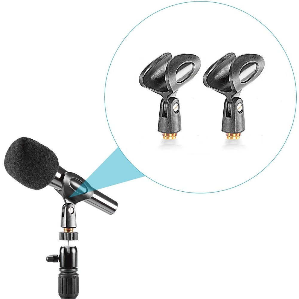 2 Pack Microphone Clip fit Sennheiser Wireless Microphone Handheld Transmitters
