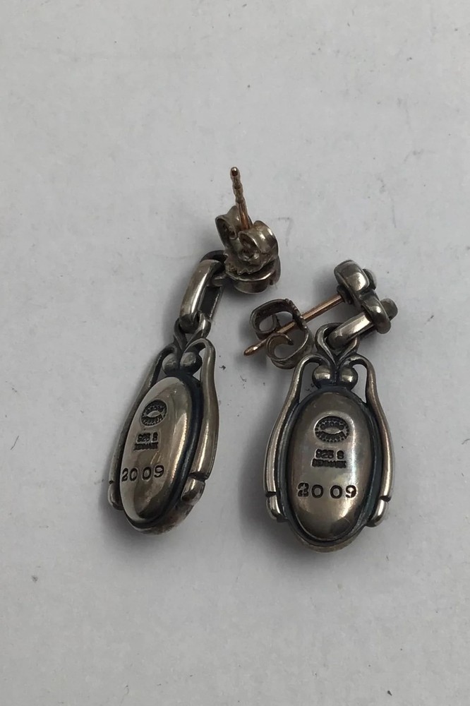 Georg Jensen Sterling Silver Anniversary studs 2009 (Silverstone)