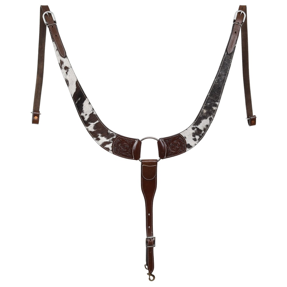 Showman Hair-On Cowhide Leather Pulling Collar