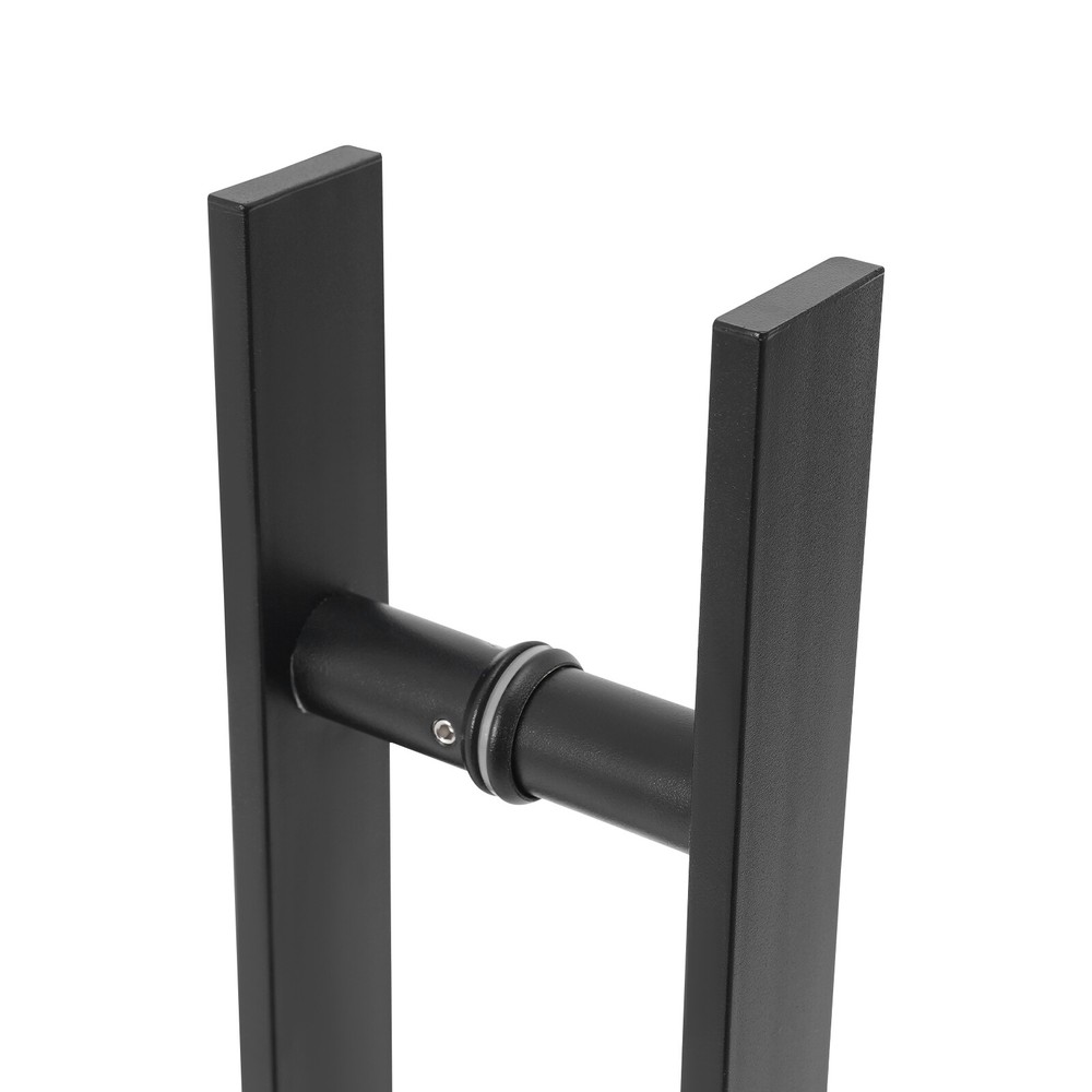 Double Sided Stainless Steel Door Handle black H Shape Door Pull Handle