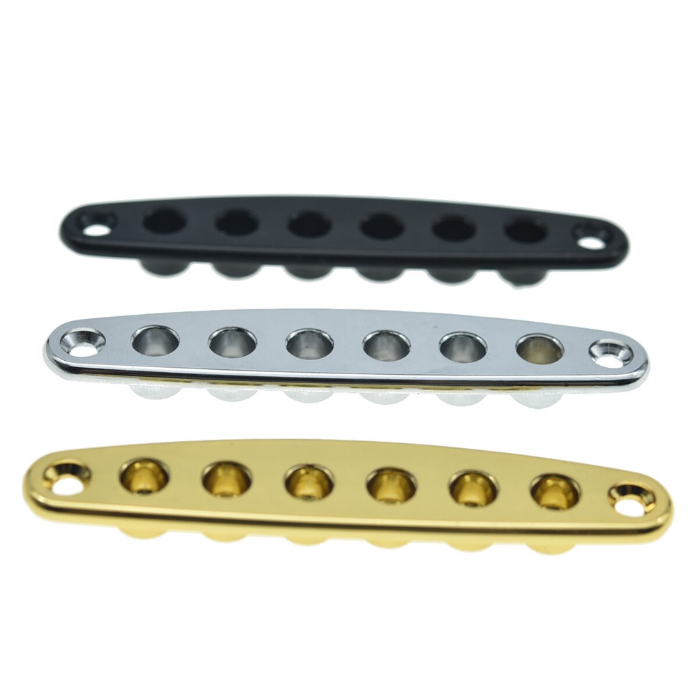 KAISH Guitar Bridge String Thru Body Ferrule Plate String Ferrule Bushing Plate