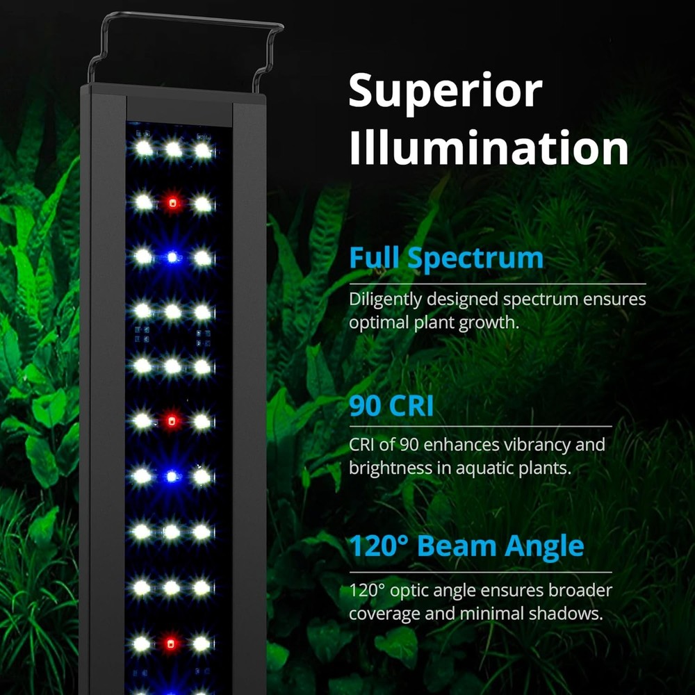 Full spectrum adjustable aquarium LED light