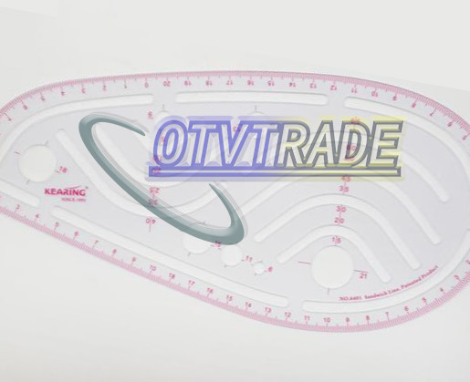 ONE Styling Design Ruler Hip Curve Built-in Scale Straight Ruler