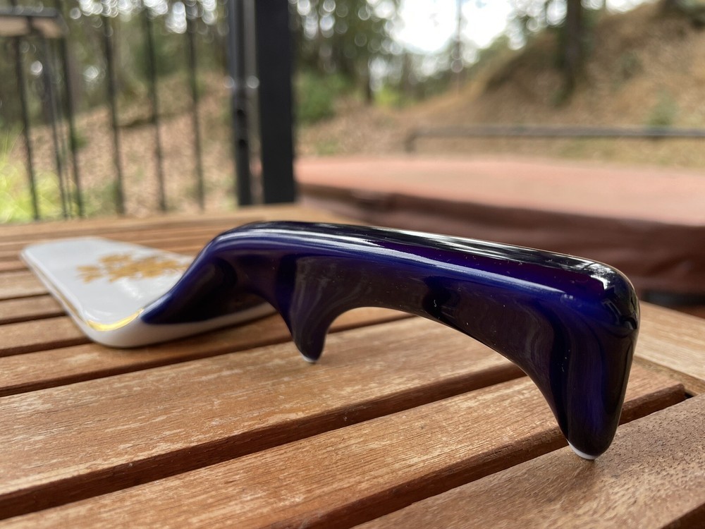 Vintage Cake Server with flowers