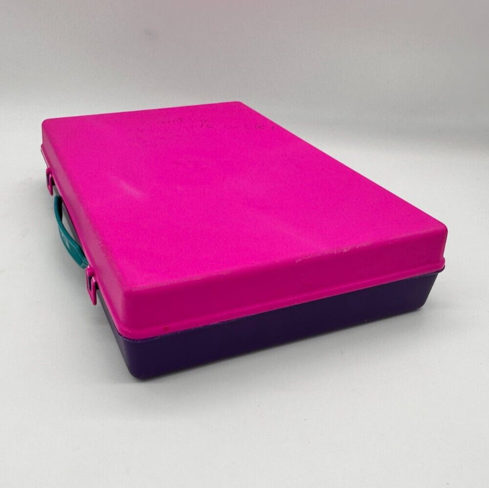 VTG Class Case Sewing & Crafts Storage Carrying Pink Purple Case
