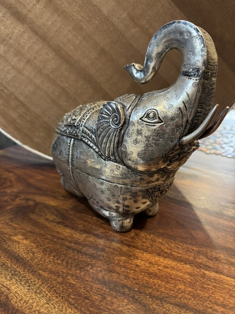 Antique Cambodian Hand Made Elephant Box