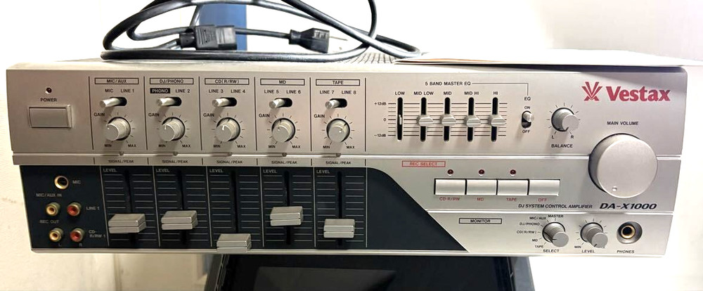 Vestax DA-X1000 DJ System Control Amplifier AC100V
