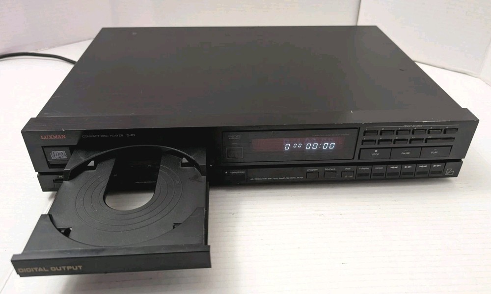 Luxman DC-113 Compact Disc Player Tested No Remote Works Super
