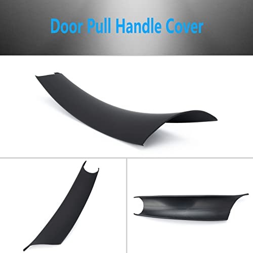 Door Pull Handle Cover Compatible with BMW X5 Series E70/E70 LCI 2008 Black