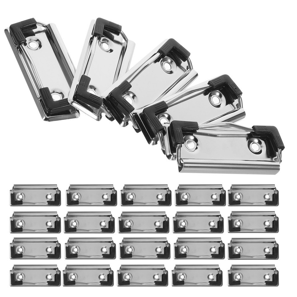 30 Pcs Clipboard Clips Mountable Clipboards Replacements for Office