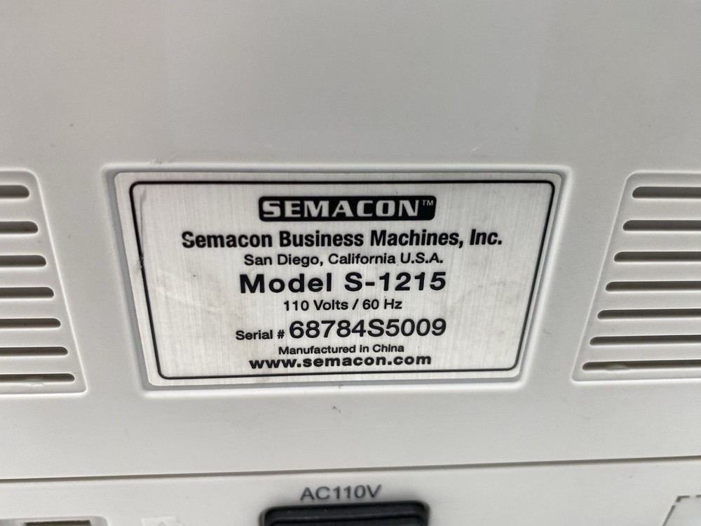 SEMACON S-1215 HIGH-SPEED CURRENCY COUNTER