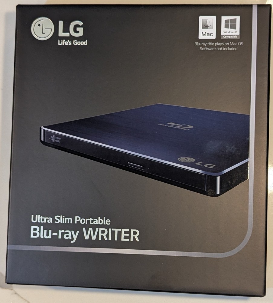 LG WP50NB40 External UHD Friendly 4K Blu-ray Burner LibreDrive MakeMKV DVDFab