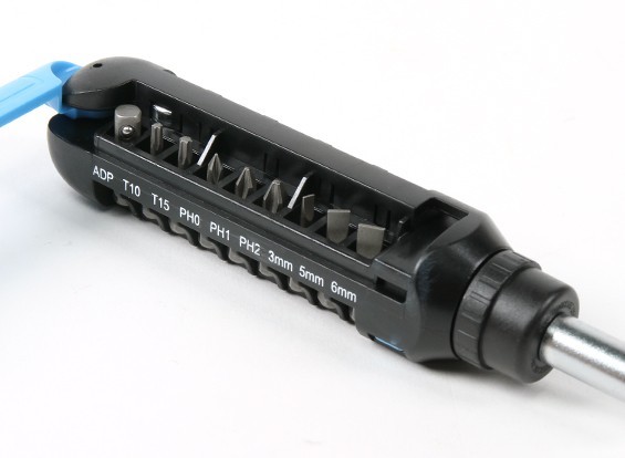 15 PC RATCHET SCREWDRIVER SOCKET BIT SET CARBON STEEL FLAT PHILLIPS TORX BLUE