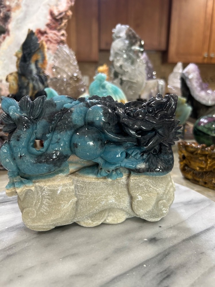 Trolleite Dragon hand carved