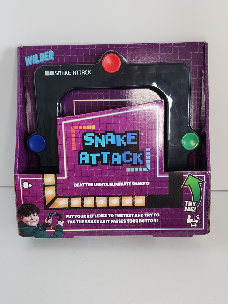 Snake Attack Electronic Handheld Game Solo and Multiplayer Reflex Game for Kid