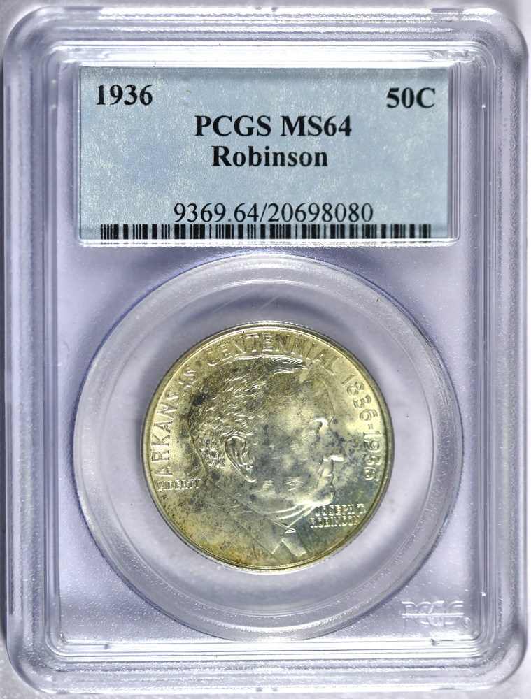 1936 PCGS MS64 Robinson Classic Commemorative Half
