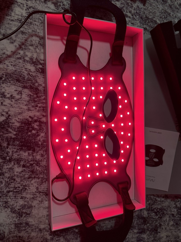 Numiere Time Keeper LED Therapy Face Mask Red/Blue/NIR Light NEEDS CHARGER CABLE