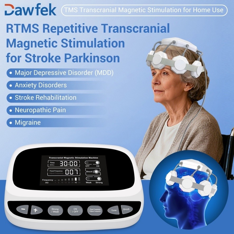 TMS Machine - Non-Invasive Brain Stimulator for Anxiety & Stress Relief