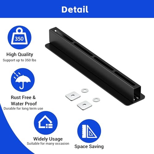 5 Pack Overhead Storage Rack, Ceiling Rack for Utility Bins 4 Bins