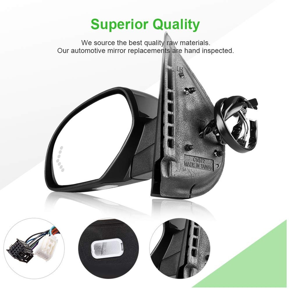 SCITOO Left Side View Mirror Fit For 2007-2013 For Chevy Silverado 1500 2500 ...
