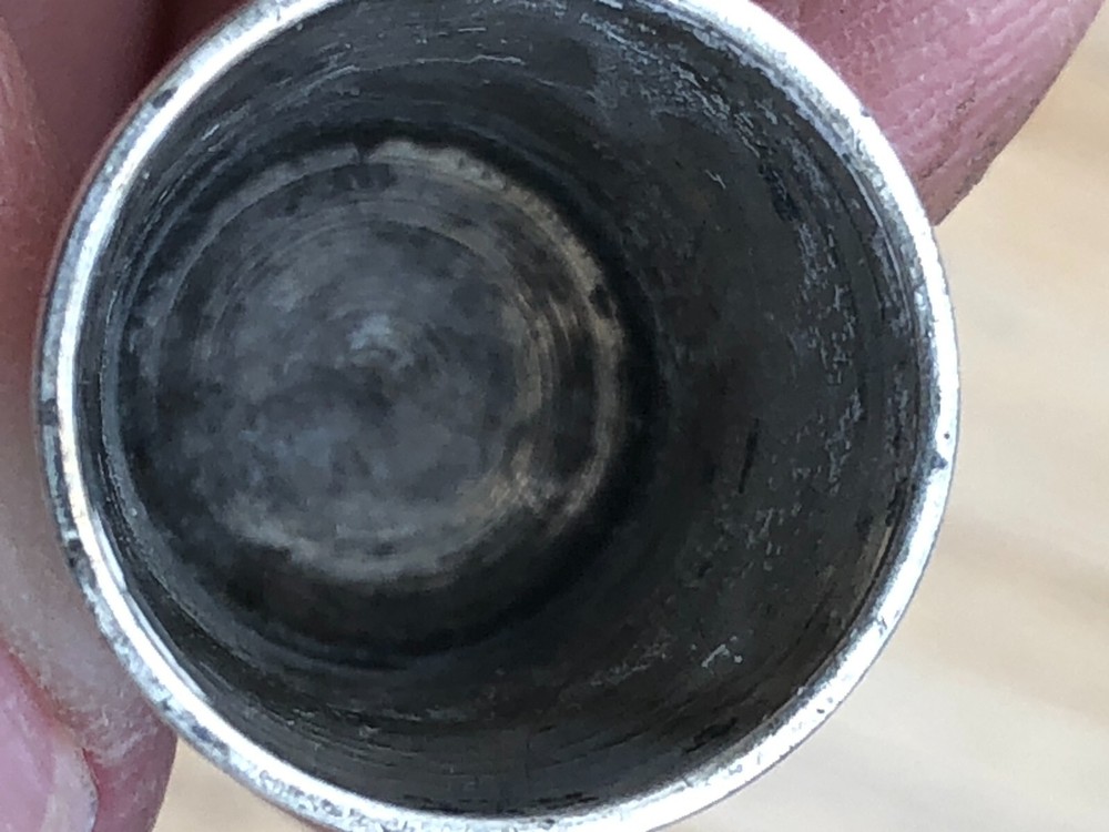 Vintage Sterling Silver Thimble, size 10, pretty