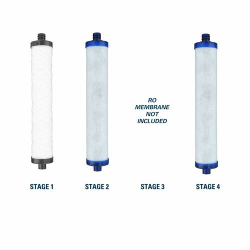 Hydrotech 4VTFC75G or 4VTFC75G-PB RO Filter Kit (Membrane Sold Separately)
