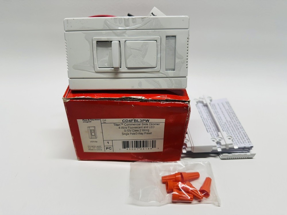 NEW WattStopper Legrand CD4FBL3PW Slide Dimmer