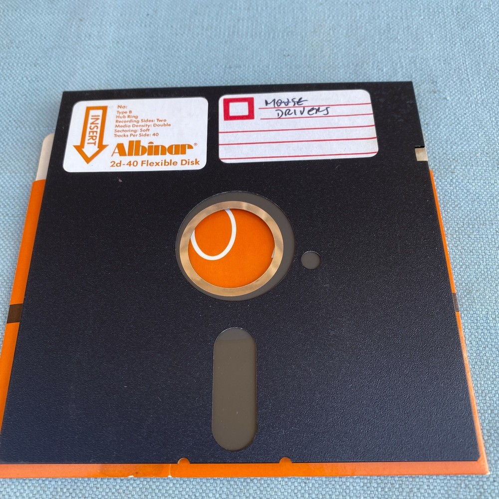 Key Mouse Procorp Utilities Drivers Software Disk 5.25” Floppy Vintage PC Comput