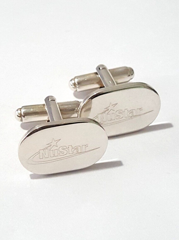 Fabulous Sparkling Solid Nustar Cufflinks 925 Solid Silver 12.80grams #20649