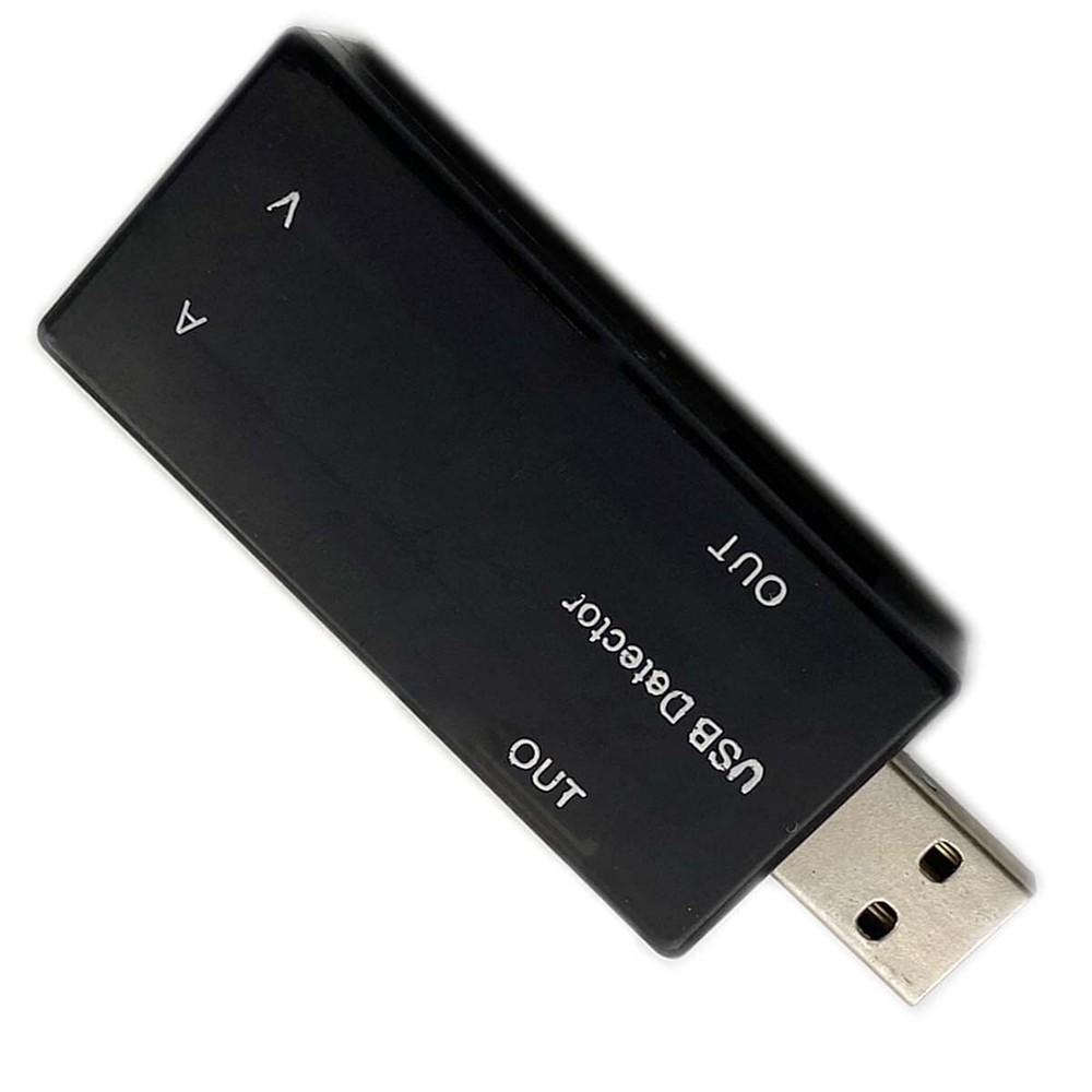 USB Detector Current Voltage Tester Red+Blue LED Double Row Display 2 USB Port