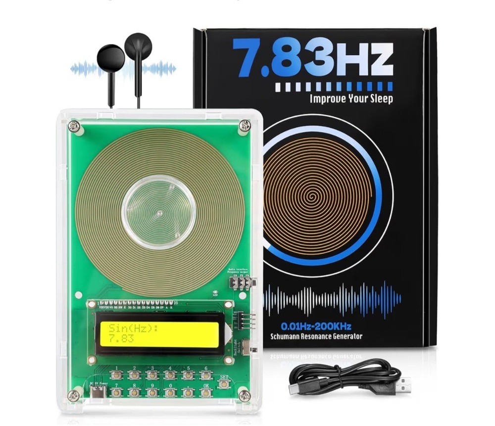 Schumann Resonance Generator Adjustable Frequency USB Sleep Stress Relief