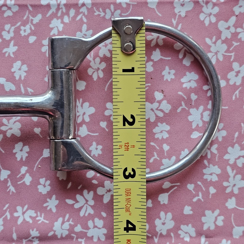 Robart Pinchless Bit Offset D Ring Snaffle Horse