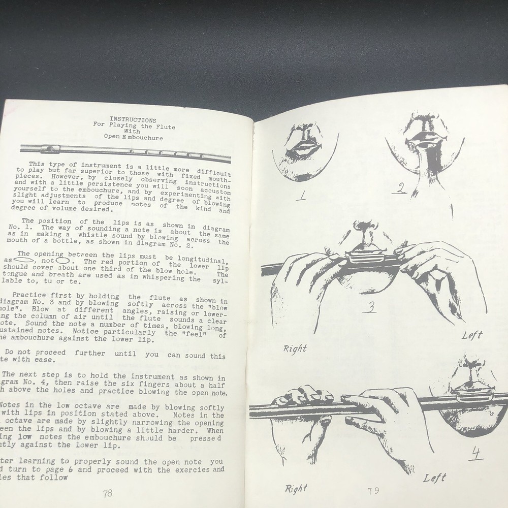 Melody Flutes Self Instructor Book Revised Edition 1969