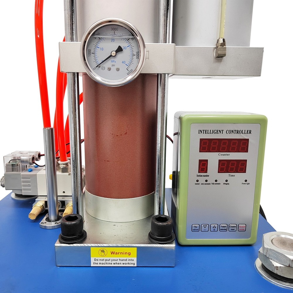 110V 8 Tons Pneumatic Punch Press Machine 17636Lbs with Controller 4 Columns