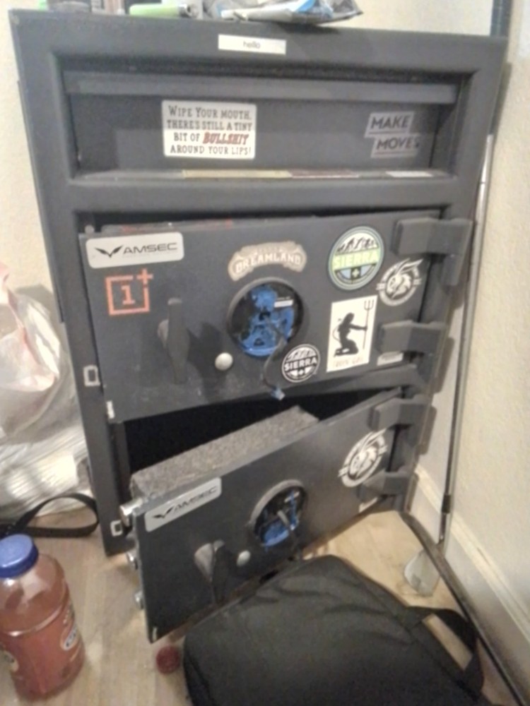 Amsec Safe Double Doors and Drop Box Steel