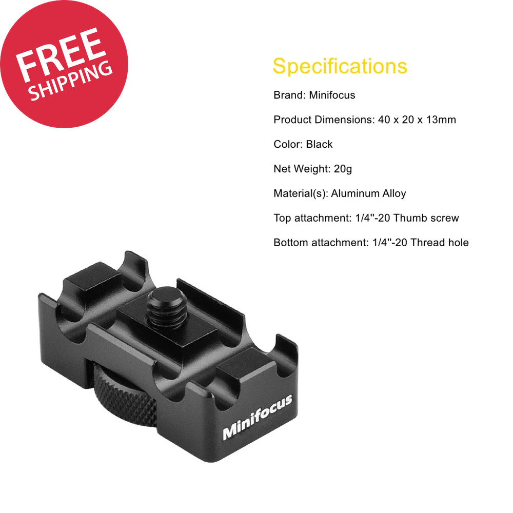 Mini Tether Cable Clamp Clip DSLR Camera Tripod Quick Release Plate Protector