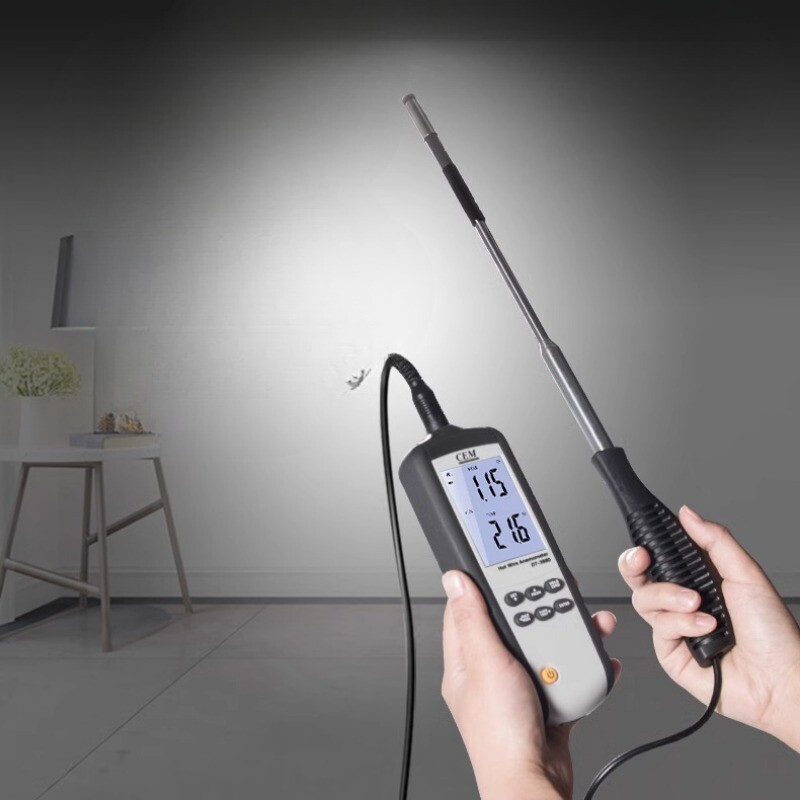 DT-3880 Handheld Thermal Anemometer High-Precision Sensor Wind Speed Meter