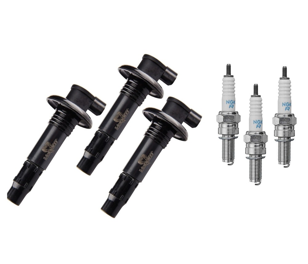 3-Pack Venom SeaDoo Ignition Coil & Spark Plug Sportster Utopia SP 4-Tec