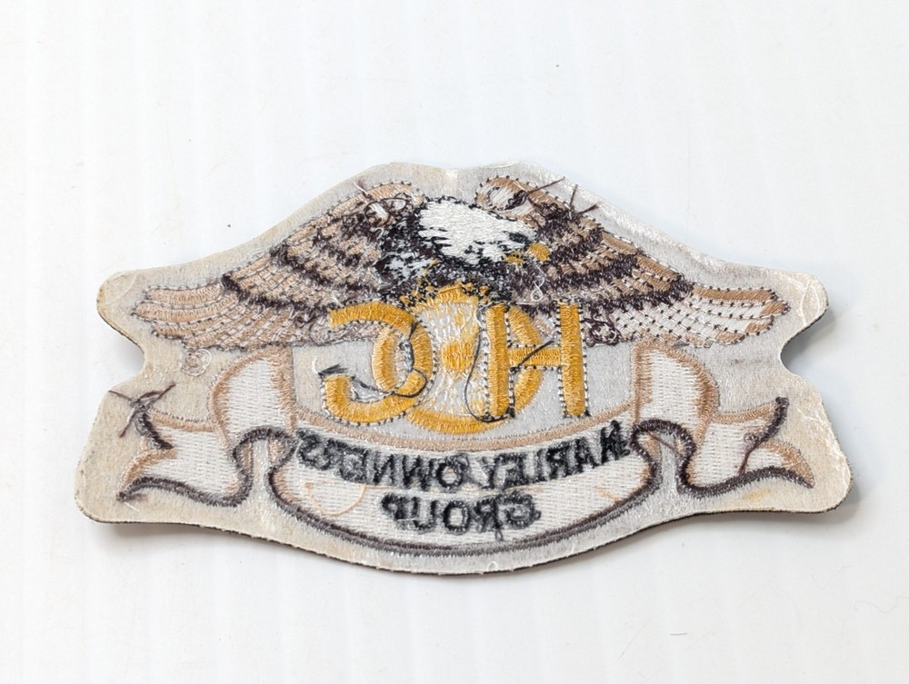 Harley Owners Group Patch Hog Harley Davidson 4.75" Iron-on Patch