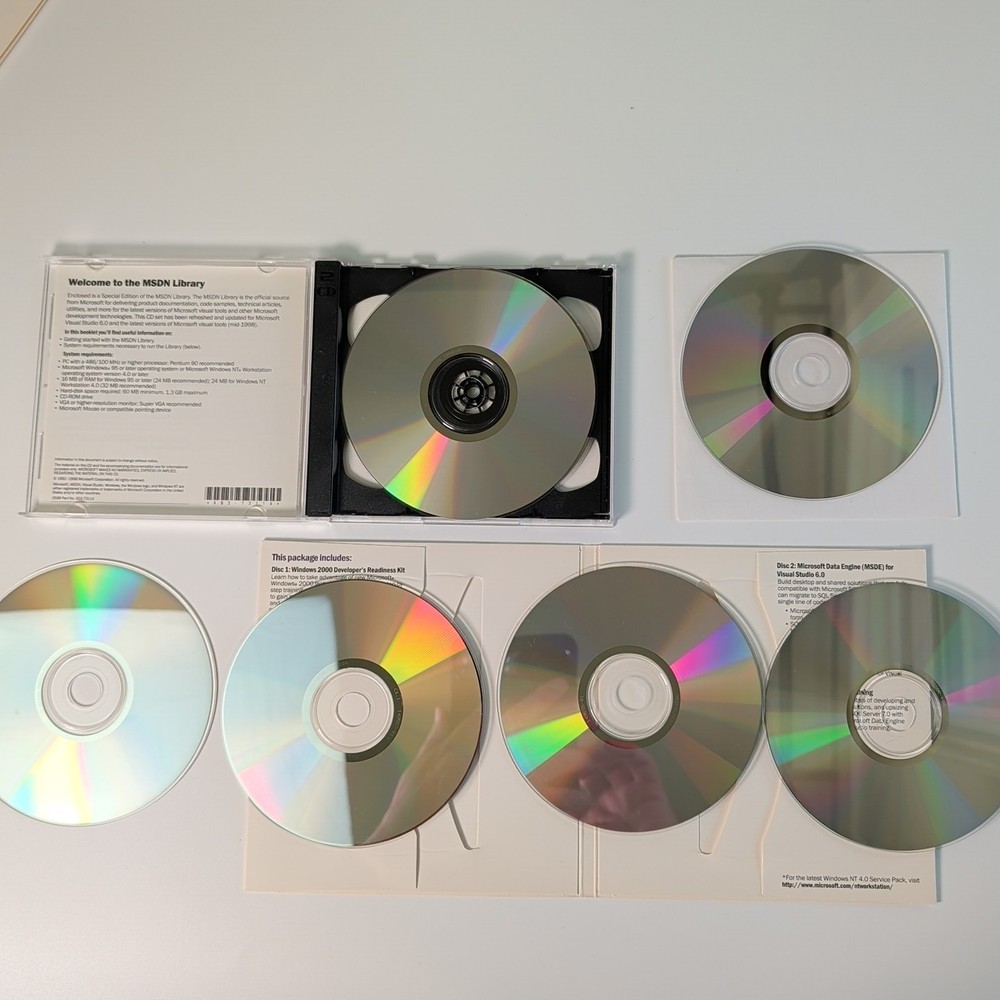 Microsoft Visual Basic 6.0 Professional Edition 203-00769 Clean Disks