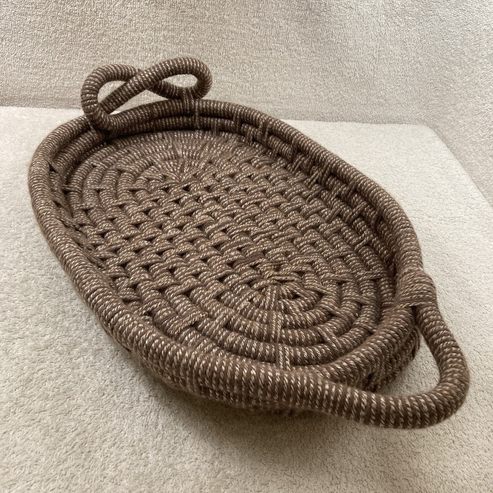 Handmade Coiled Oval Tray
