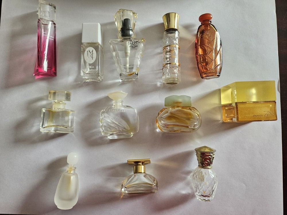 VINTAGE LOT (12) MINI PERFUME BOTTLES - EMPTY