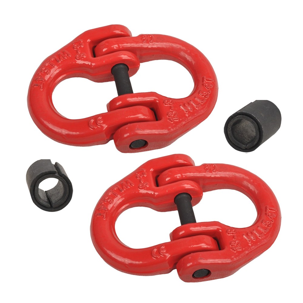 2 Pack 1/2" Safety Chain Towing Hitch Hammer Lock Connector For Heavy Duty Truck