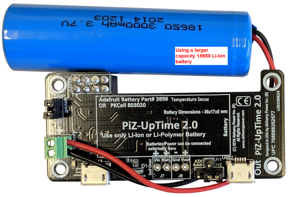 PI-Zero-UpTime 2.0: A UPS for Pi-Zero and other Raspberry Pi / SBC IoT