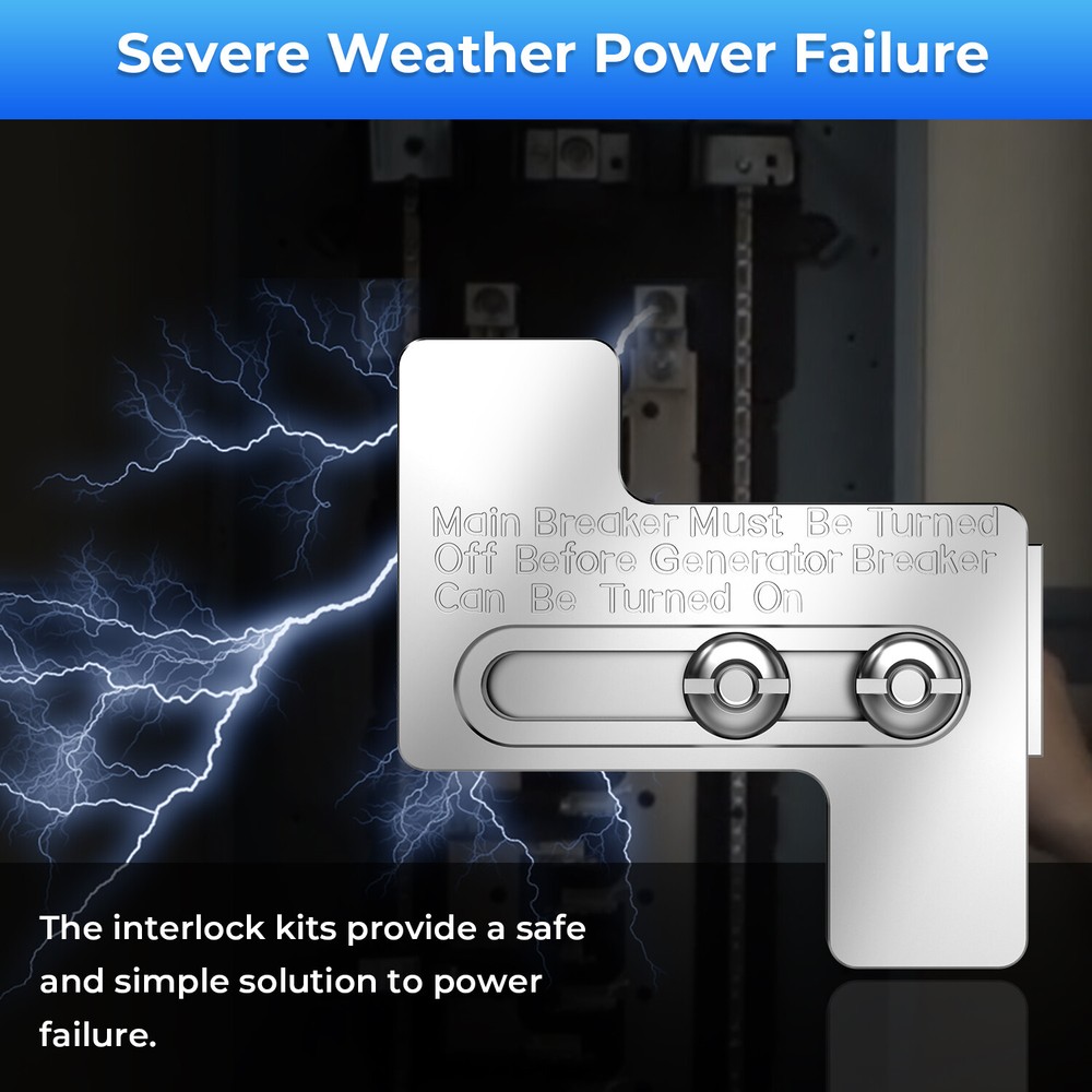 Generator Interlock Kit For Challenger & Westinghouse & Siemans 200 Amp Panel